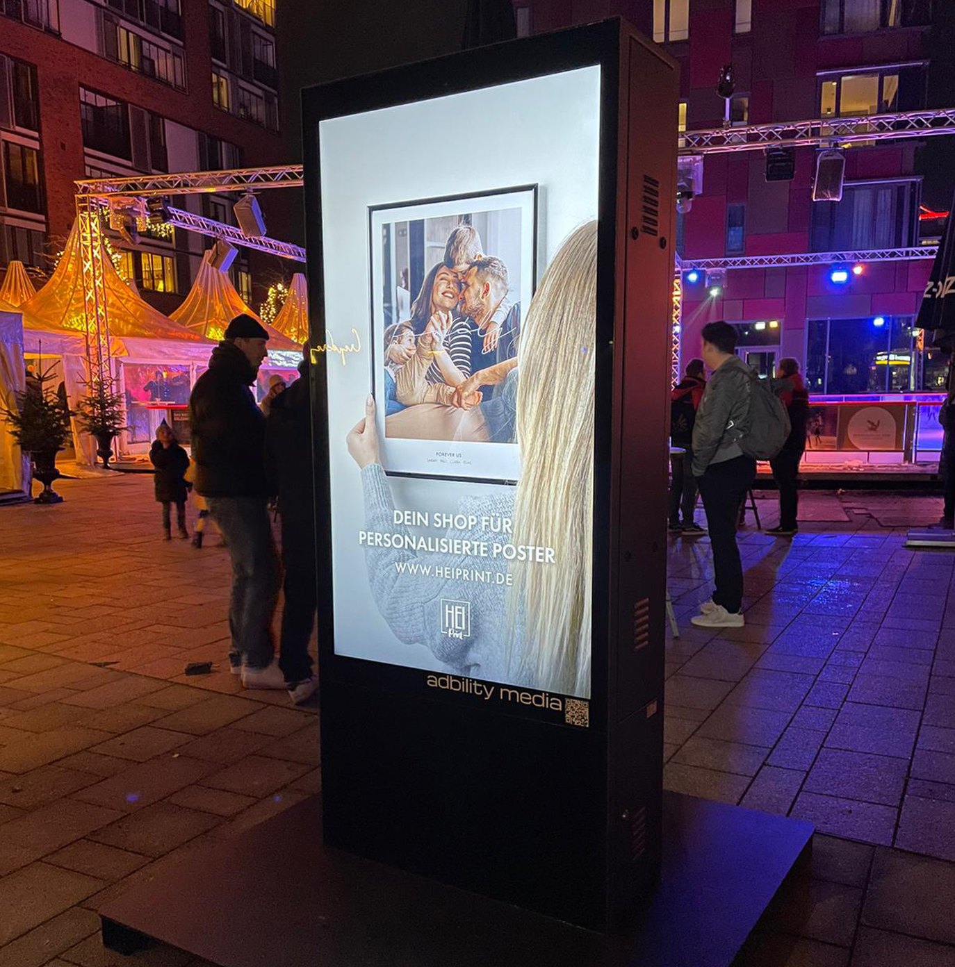 Mobile Stele Hafencity Hamburg